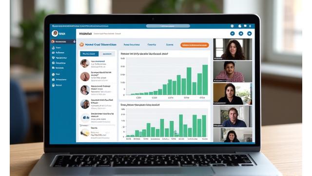 Screenshot einer interaktiven Webinar-Plattform mit Live-Umfrage und Q&A-Bereich.