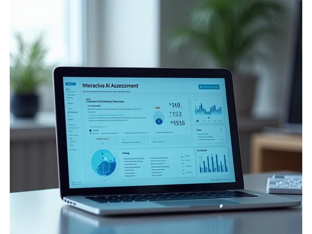 Interaktiver Bildschirm des KI-Assessments, der Lernpräferenzen analysiert